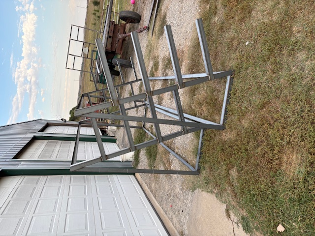 Custom structural steel fabrication project ready for delivery
